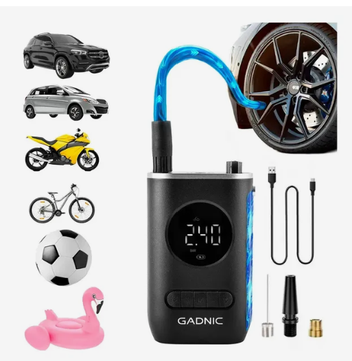 Inflador Compresor de Aire Portátil Gadnic para Autos